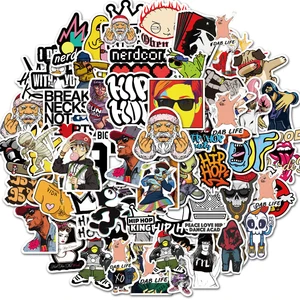 1050100pcs funny meme hip hop rock stickers aesthetic laptop phone skateboard waterproof graffiti decal sticker packs kid toy free global shipping