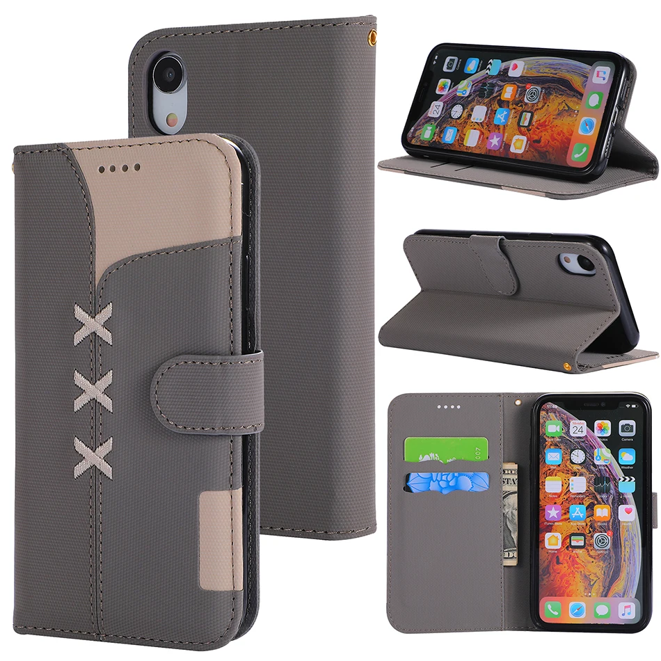 Модный чехол бумажник с откидной крышкой для iPhone 11 XR XS Max X 6 6S 7 8 Plus SE 2020 Samsung S10e S10 S9 S8