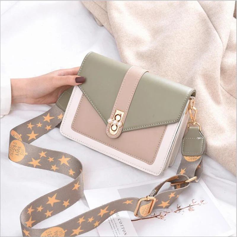 

Small bag women's bag 2020 new fashion Japanese and Korean small square bag simple foreign style Single Shoulder Messenger Bag