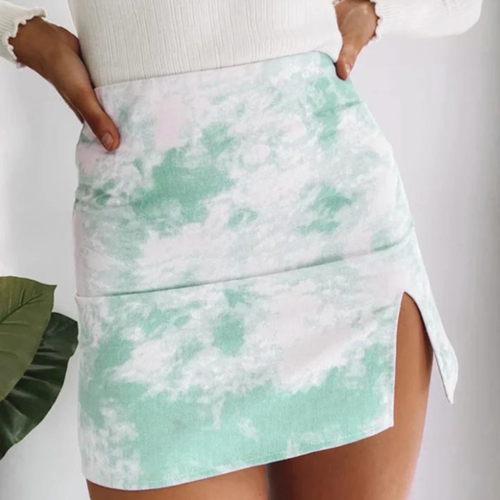 Женская мини-юбка с высокой талией вечерние клубные платья повседневная