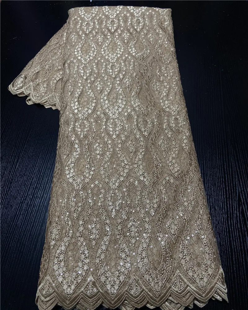 

African Lace fabric 5 Yards High Quality Nigeria French Tulle Net Lace FabricFor WomenDresses NI3227