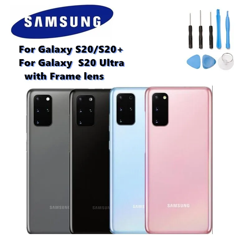 100% оригинальная стеклянная задняя крышка SAMSUNG с батарейным отсеком запасная