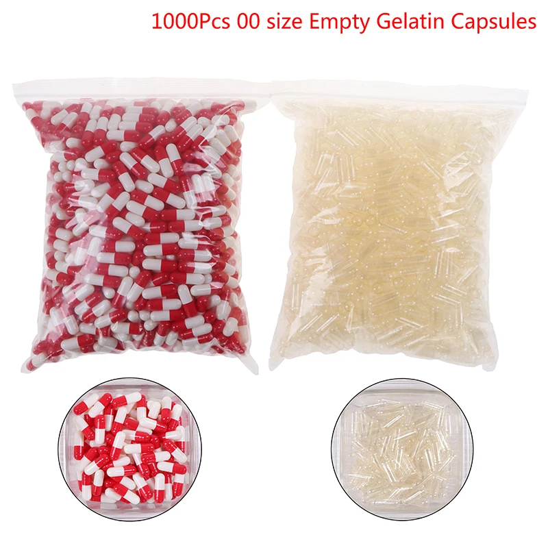 

1000Pcs/pack Empty Hard Gelatin Capsule Medicine Capsule Empty Pill Wholesale