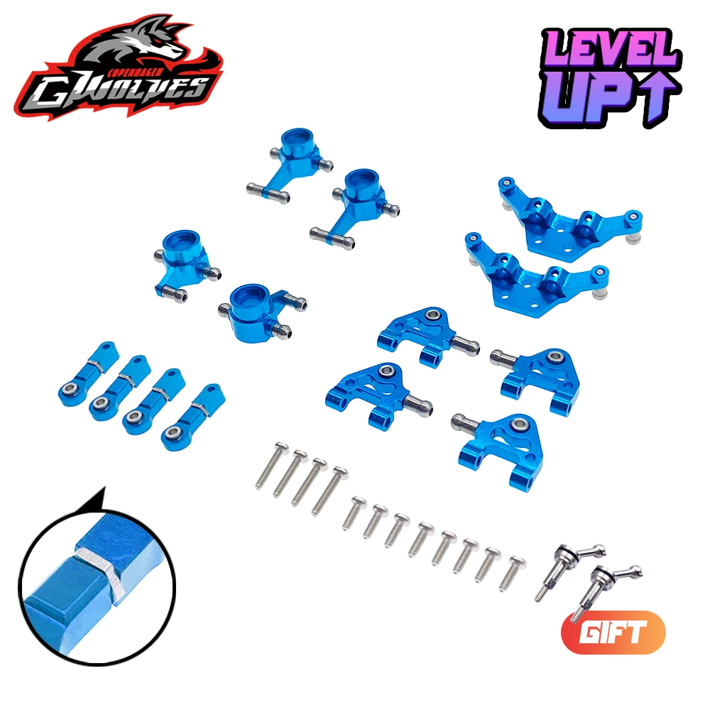 Metal CVD wheel Nut shock Shock absorber Tie rod Swing arm Steering cup wltoys 1/28 K969 K979 K989 K999 P929 P939 RC Upgrade | Игрушки и