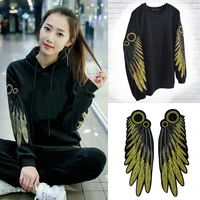 1 pcs new arrival exquisite angel wing sew on patch t shirt adhesive embroidery patch diy clothing accessory backpack patches