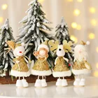 Рождественский плюшевый Ангел подвесные Куклы Орнамент с рождественской елкой Natal Noel деко, рождественские украшения для дома, Новый год 2021 подарок для детей