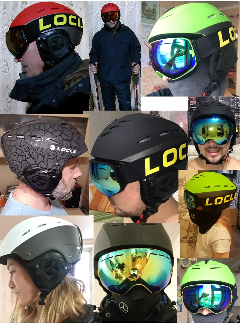 LOCLE CE сертификация лыжный шлем дышащий Сверхлегкий лыжный шлем ABS внешний снег лыжный шлем для сноубордистов скейтбордистов M/L Размер