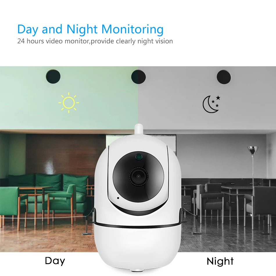 720 P/1080 P ночное видение беспроводной Wi Fi IP двухстороннее аудио Обнаружение