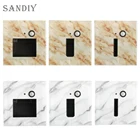 Светодиодный настенный светильник с мраморным рисунком, встроенный ИК-датчик, умная лампа 1,5 Вт, внутреннее украшение, лестница, лестница, коридор, кухня