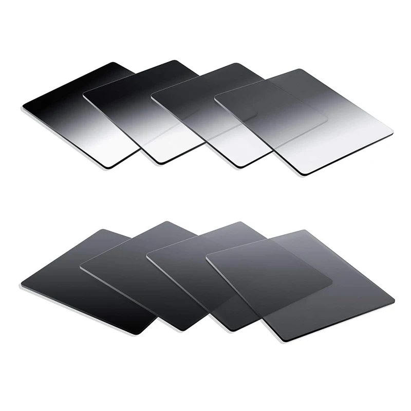

Camera Filter 8 Colors Square Neutral Density Full ND 2 4 8 16 Gradual ND 2 4 8 16 Square Filters for Cokin P Series DSLR Camera