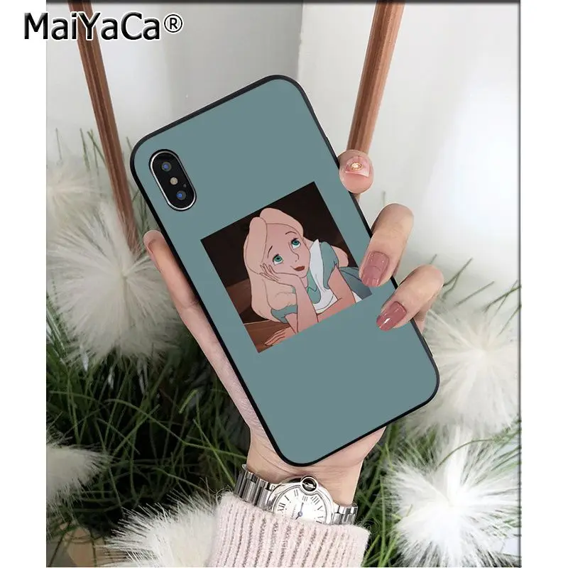 A2 Мягкий силиконовый чехол для телефона MaiYaCa Alice in Wonderland Cheshire Cat из ТПУ для iPhone 8 7 6 6S Plus X XS MAX 5 5S SE XR Mobile Cover - Цвет: A2