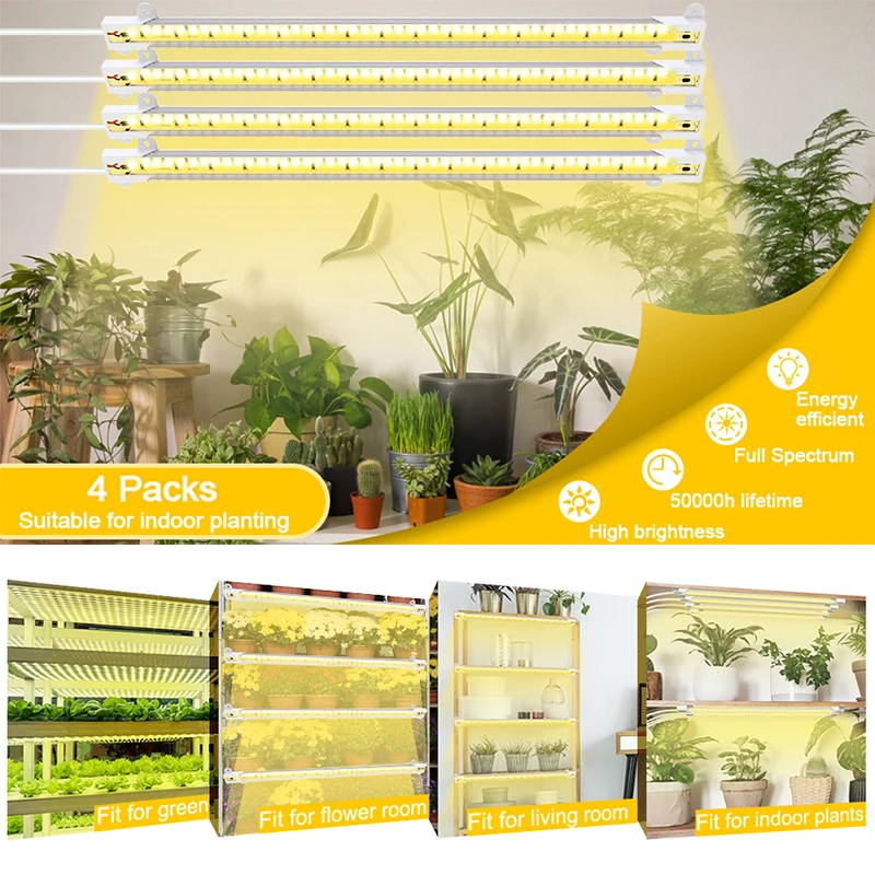 

Контролируемая фитолампа для выращивания растений, лампа полного спектра для гидропонных систем, таймер для комнатных растений