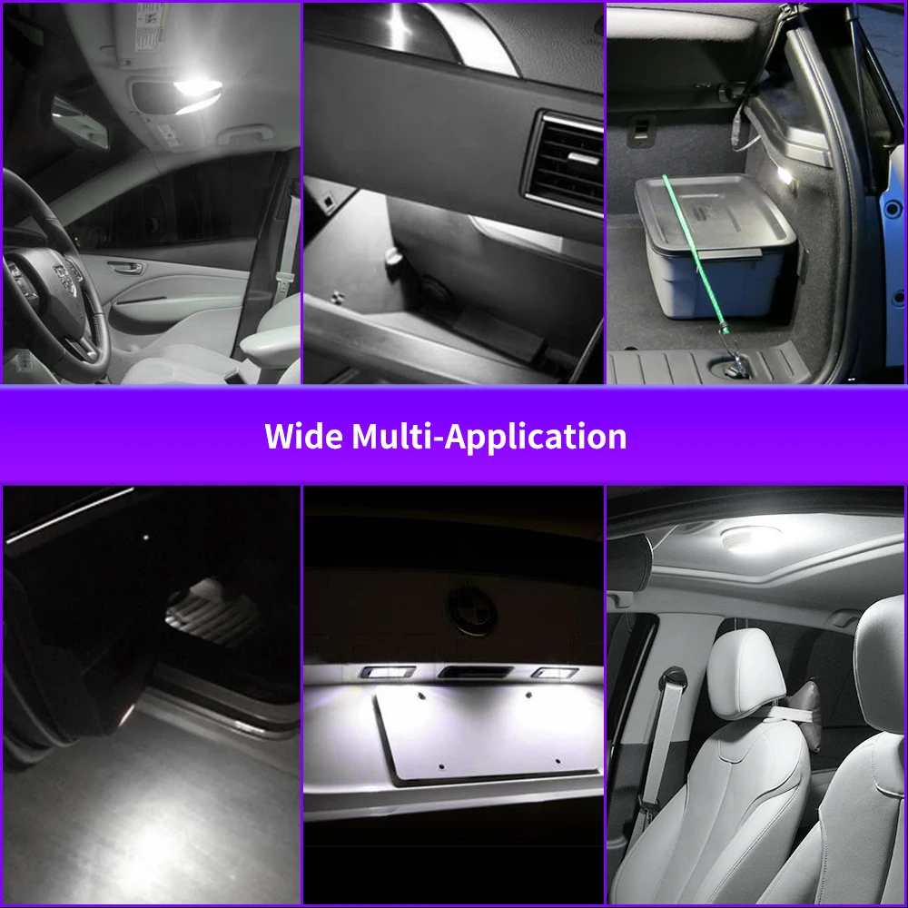 Светодиодсветильник лампа t10 для чтения салона автомобиля 10 шт. w5w 168 194 12 В |