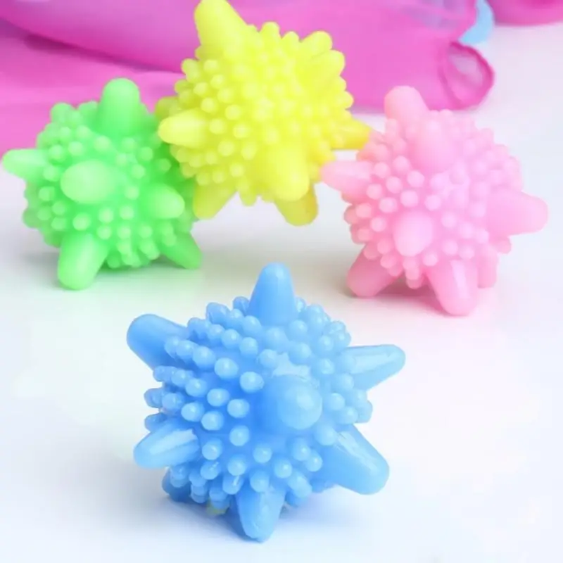 

3 Pcs Laundry Ball For Household Cleaning Washing Machine Clothes Softener Anti Winding Washer Wash Ball PVC Solid Cleaning Ball