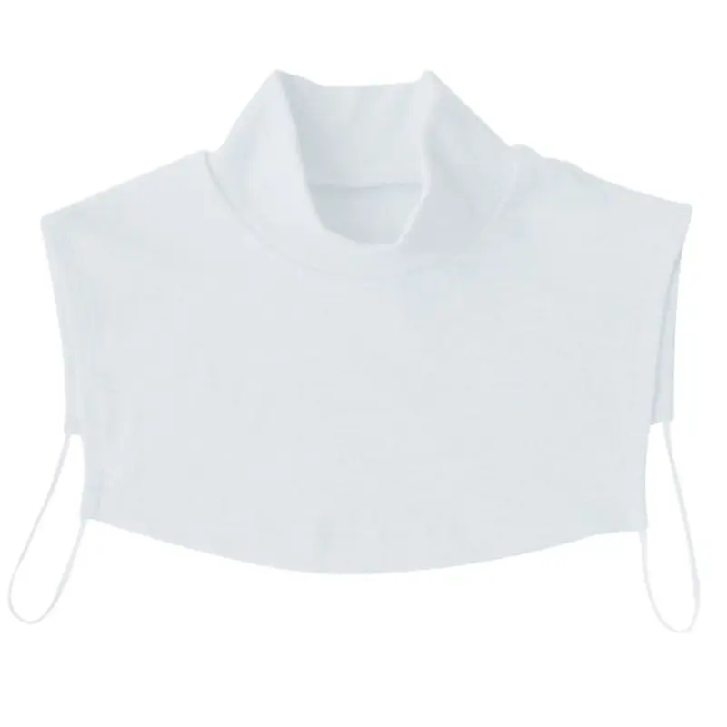 

Men And Women Knitting Fake Collar Islamic Hijab Extensions Neck Chest Back Cover Modal Scarf Half Muslim Collar Fashion Solid