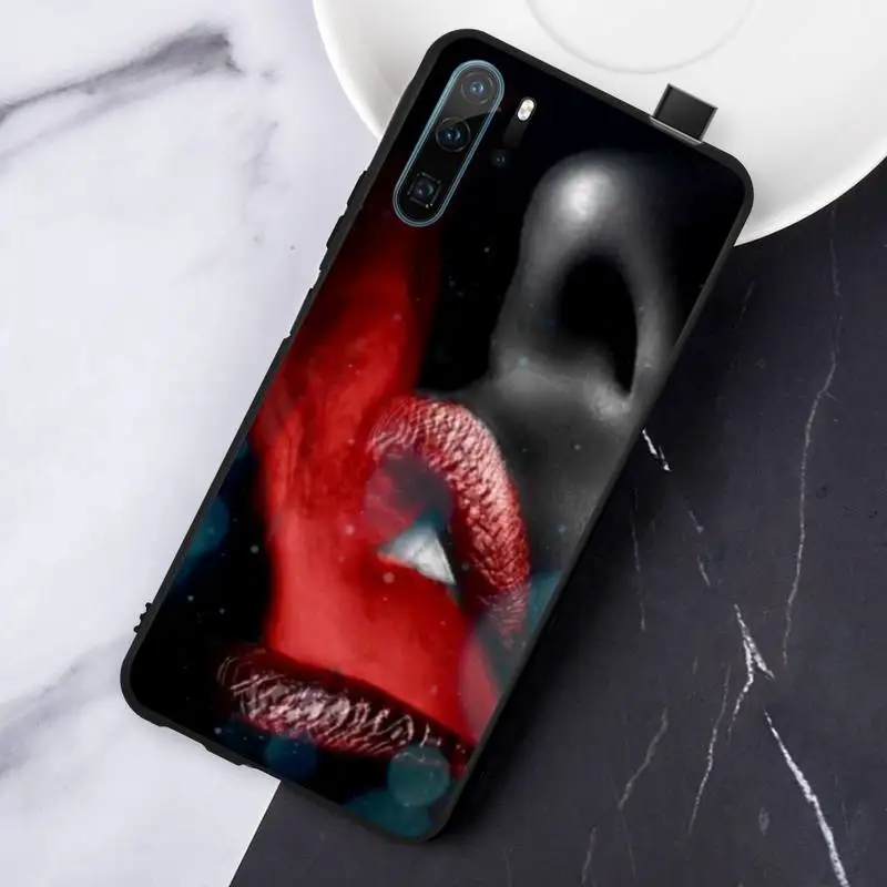 

Makeup red lips girl Lipstick Phone Case For Huawei honor Mate P 10 20 30 40 Pro 10i 9 10 20 8 x Lite