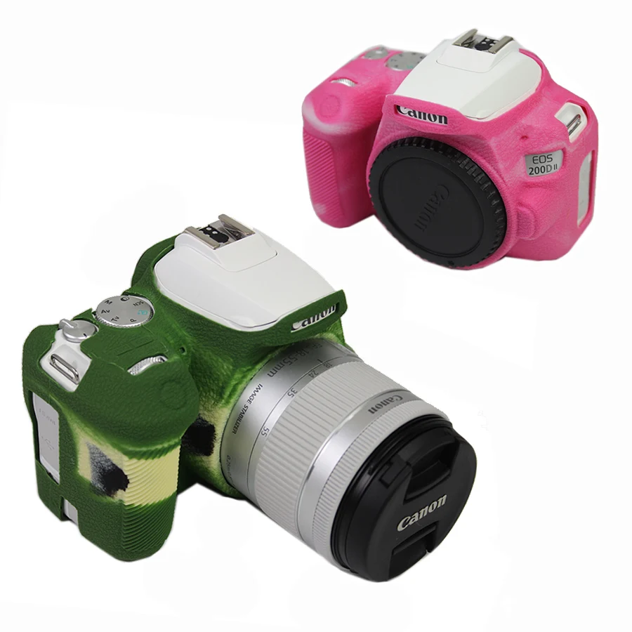 Резиновый силиконовый чехол для камеры Canon EOS 200D2 200DII 250D Kiss X10 Rebel SL3|Сумки