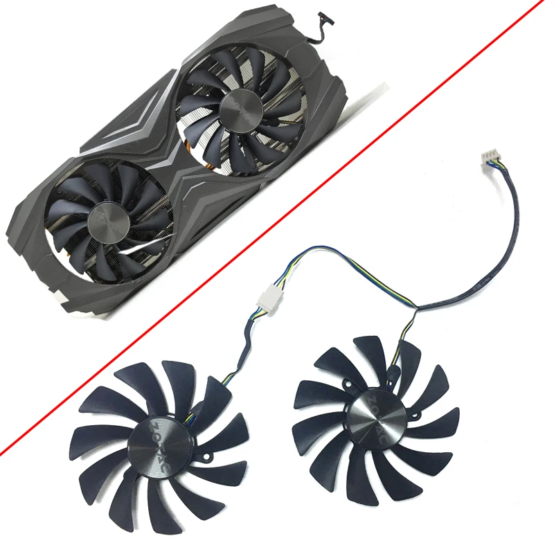 Новый вентилятор для графического процессора 95 мм GAA8S2U ZOTAC GTX 1070 1080 Ti 1070Ti 1080Ti AMP Edition