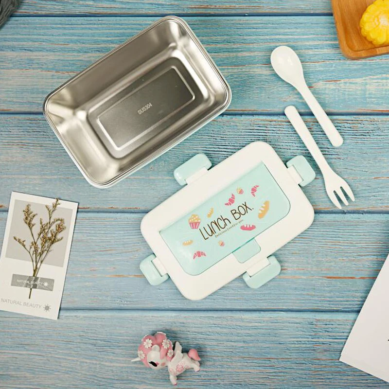 Ланч-бокс из нержавеющей стали 900 мл | Дом и сад