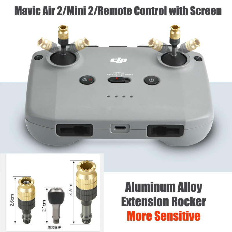 Телескопическая штанга удлинитель для Mavic Mini 2/Air 2 Джойстик передатчик мм|Пульты