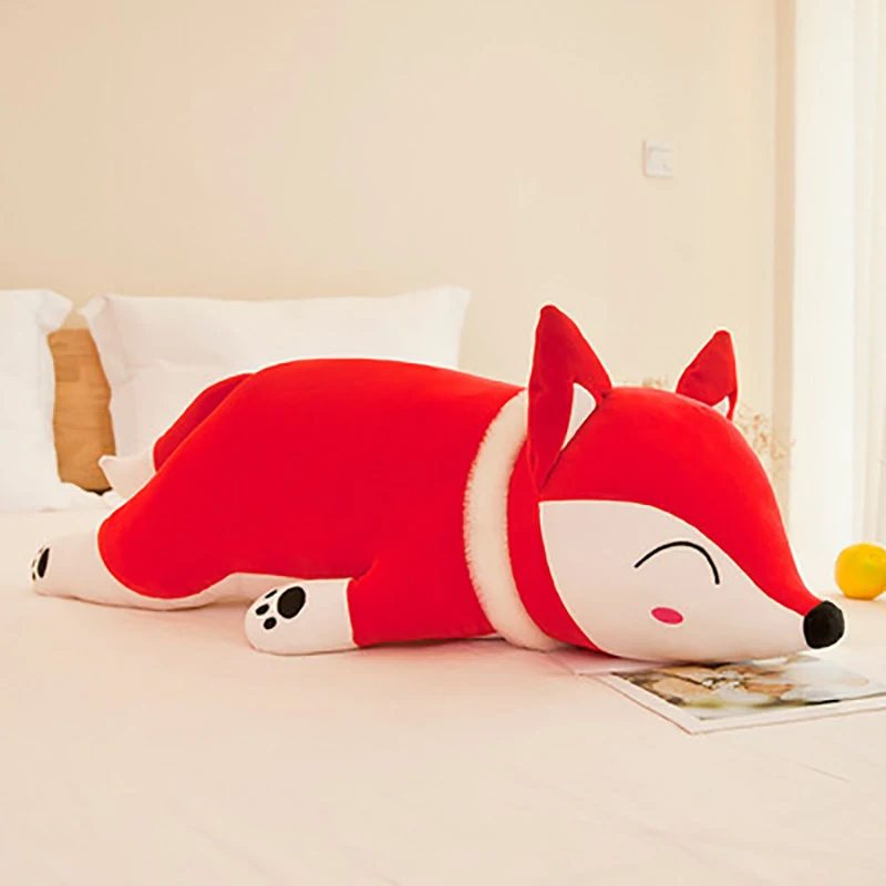 

Plush Fox Plush Toy Animal Doll Hug Animal Pillow Red 13.78 Inches, Birthday Gift