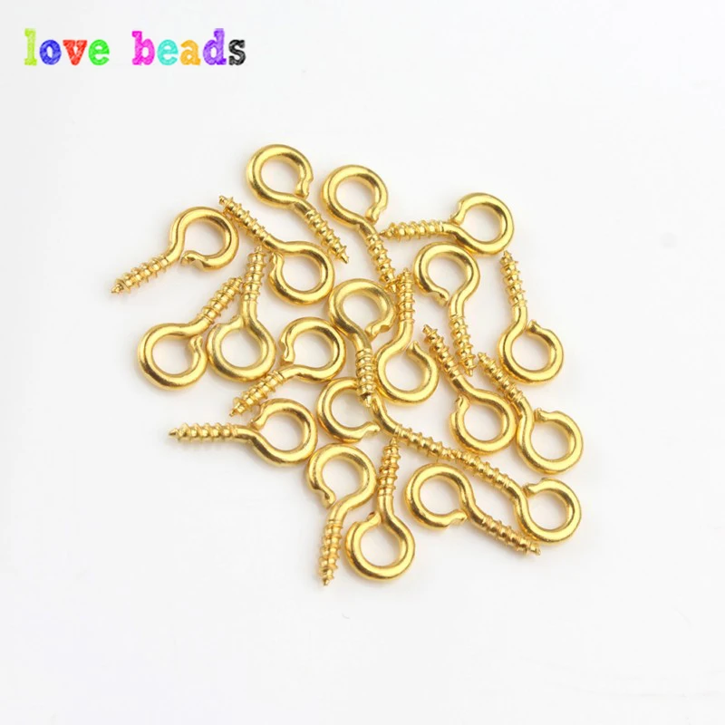 Золотистые/серебристые булавки с овечьими глазами 200 шт. 9 х4 мм для сделай сам