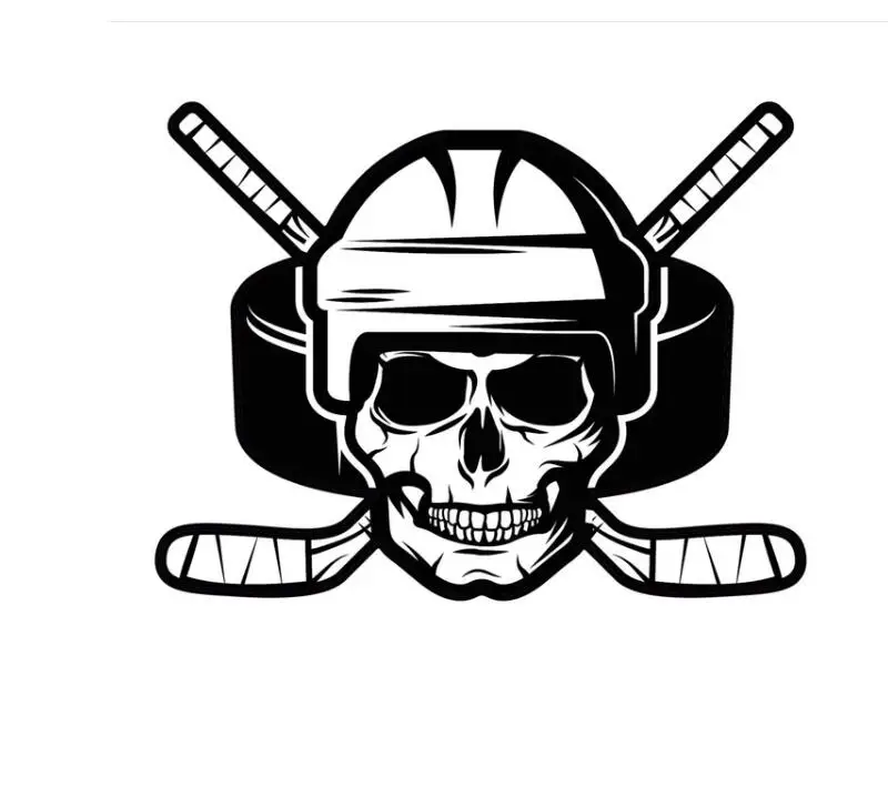 12.7*10.16CM Sports ICE HOCKEY Car Stickers Ice Skating Fun Decoration Decals | &amp