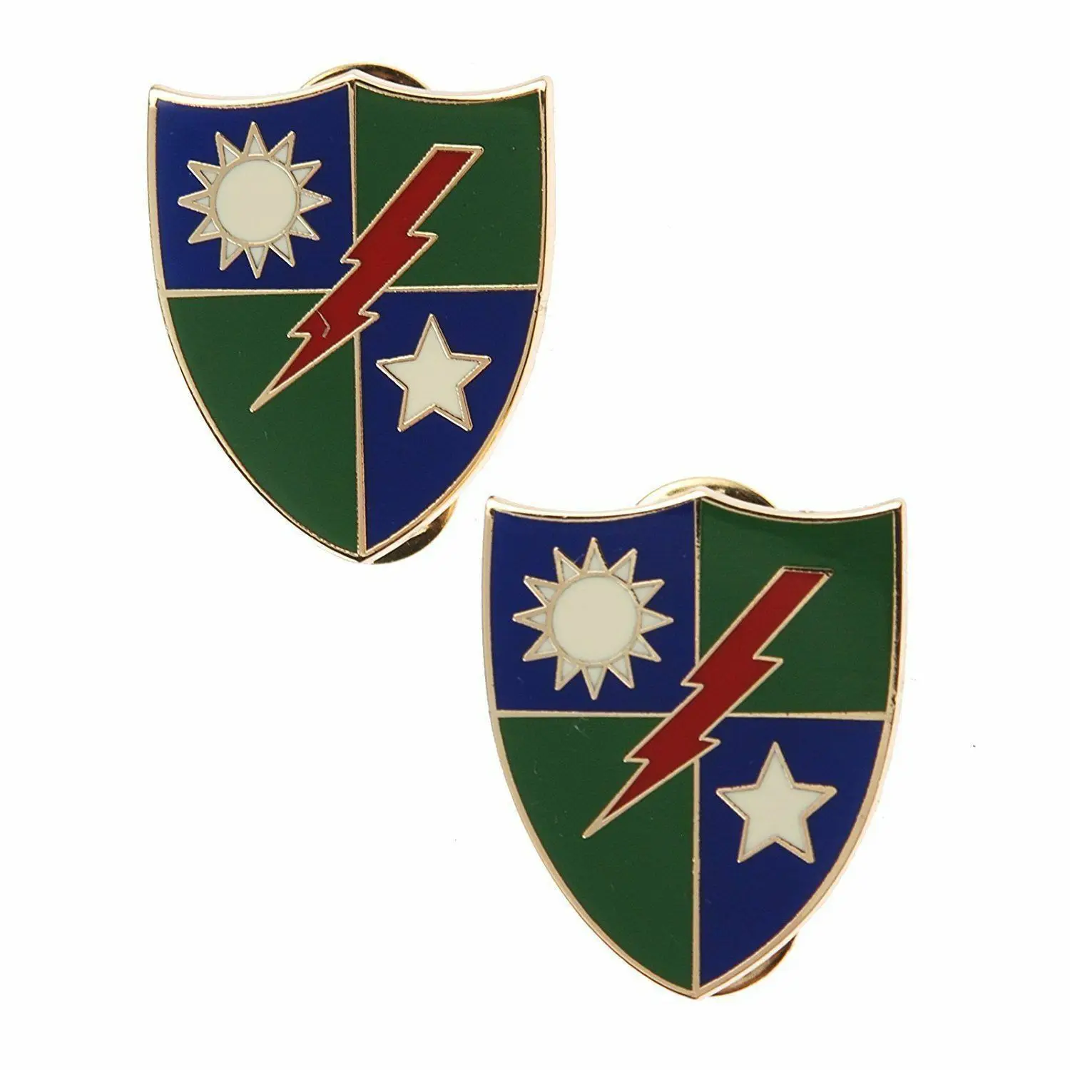 Пара американских винтажных армейских 75 го рейнджерского полка лацкан шляпу PIN