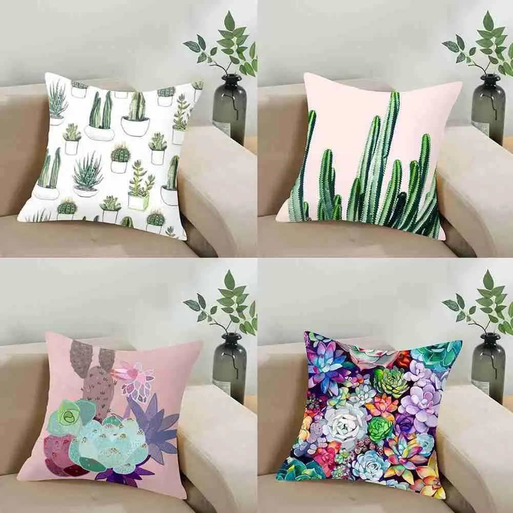 

The Cactus Pillowcase Decorative Sofa Cushion Cover Car Cover Household Bed Cushion Cover Cute Pillow Decor Products Home P Z3L6