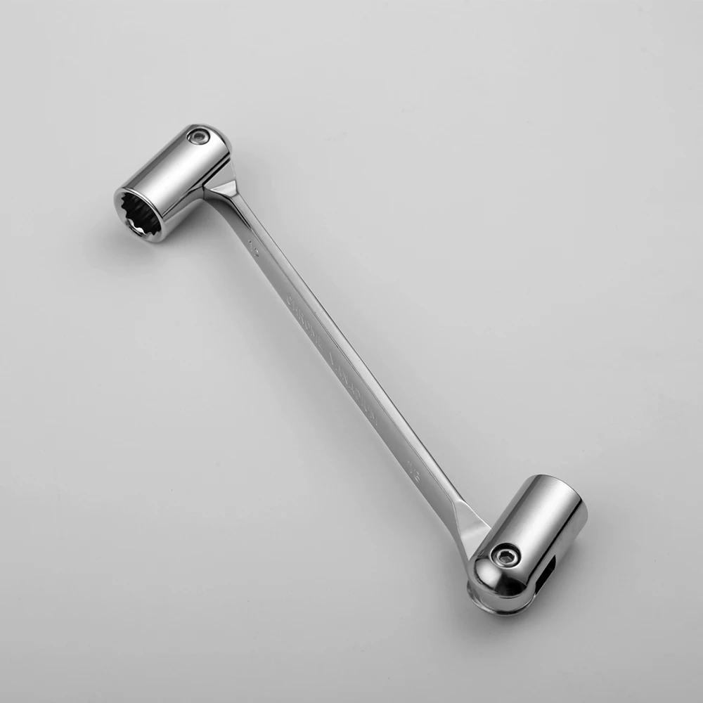 Набор гаечных ключей двойной из стали CRV с гибкой головкой 12 точек для ремонта