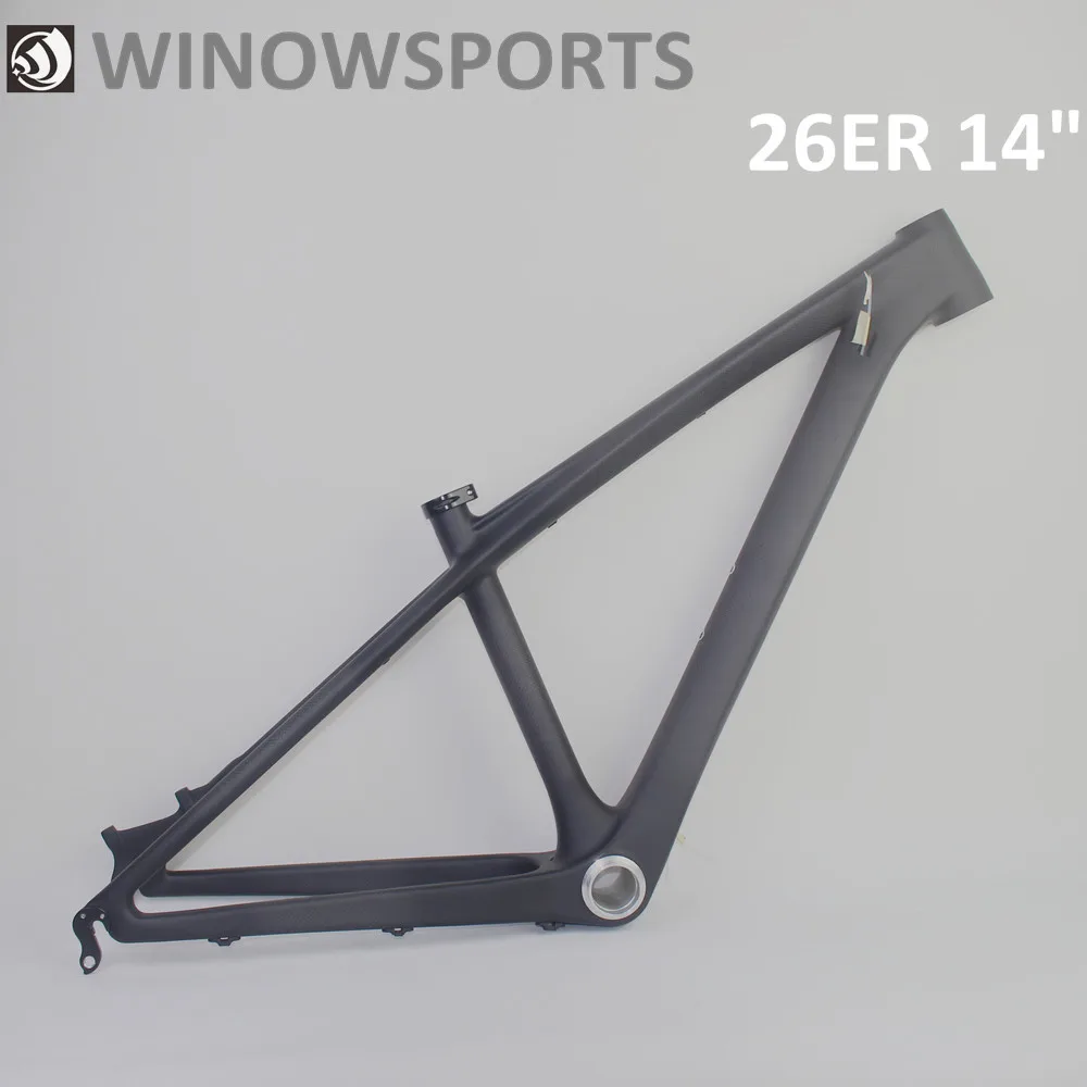 

26ER winowsports carbon mountain bike frame support Mechanical Max 2.35" Suitable heigh145-160cm for children kids bike frame