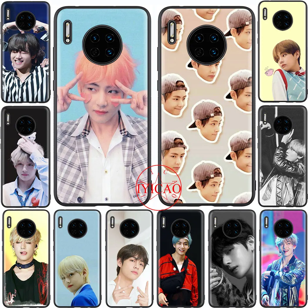 Мягкий чехол для телефона Kim Taehyung V Huawei P8 P9 Lite Mini P10 P20 P30 Pro P Smart Z умный