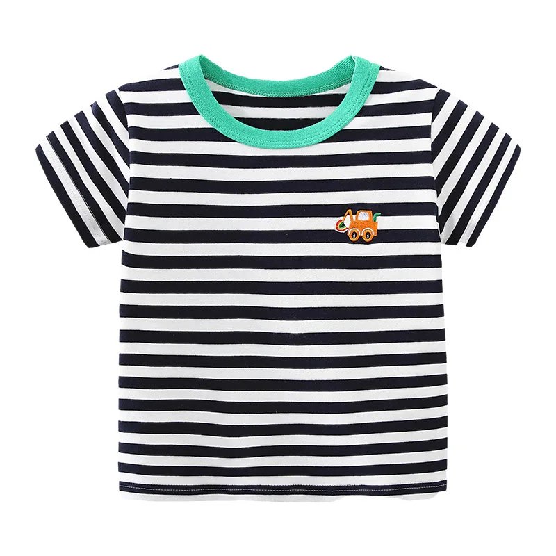 

Baby Short-sleeved T-shirt 2021 Summer New Boy Children's Children's Round Neck Bottoming Shirt