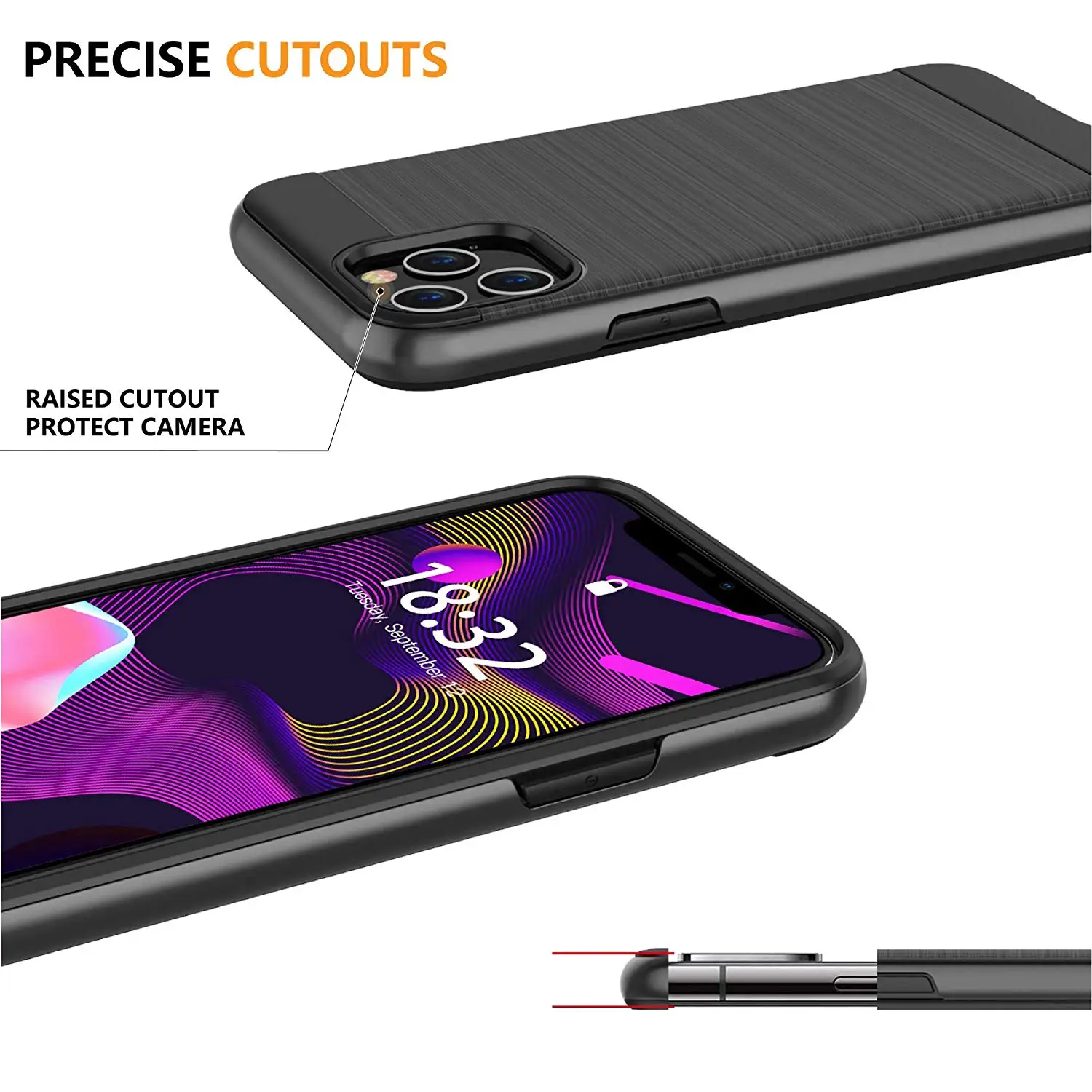 Для iPhone 11 Pro Max чехол 2019 полный корпус защитный царапины/шок/грязеотталкивающий