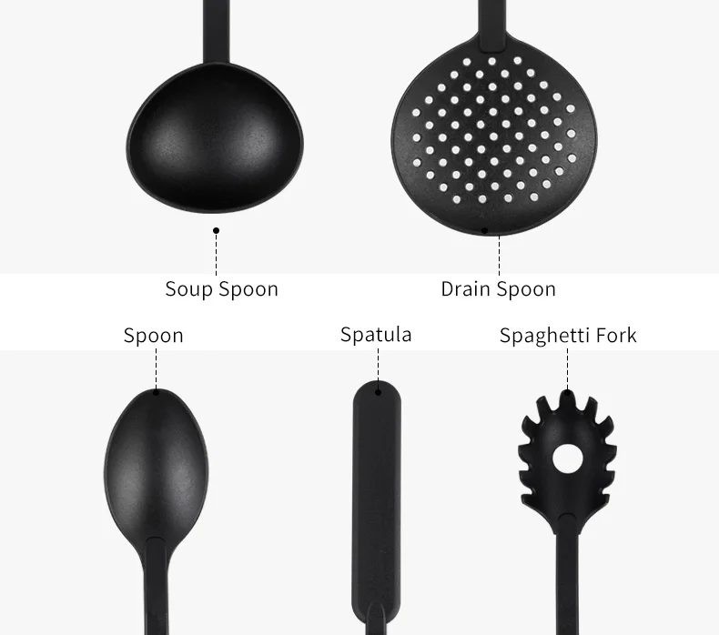 Ложка шпатель спагетти-вилка дуршлаг силиконовый кухонный инструмент кухонная