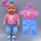 43 см для ухода за ребенком для мам, новая новорожденная Кукла Одежда 18 дюймов Американский ОГ кукла для девочек; Комбинезон для маленьких девочек игрушки ношения