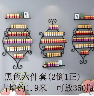 Полка для ногтей Европейский лак для ногтей настенная шелфвеб знаменитое масло для ногтей клеевая полка - Цвет: 5