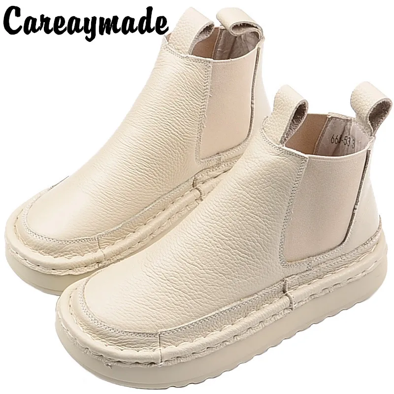 Careaymade-New style simple short boots,slip on casual boots,Japanese style and barefoot college style muffin  women boots