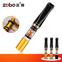 zobo washable cigarette tar filter metal cigarette holder microporous filter for 78mm cigarette smoking accessory for men women