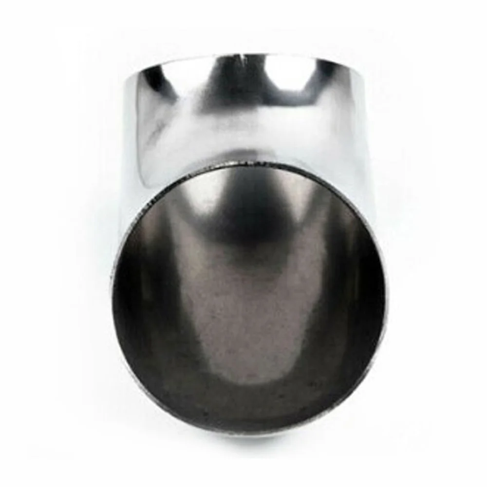 Запасные выхлопные трубы локоть авто двигатель из нержавеющей стали серебряные