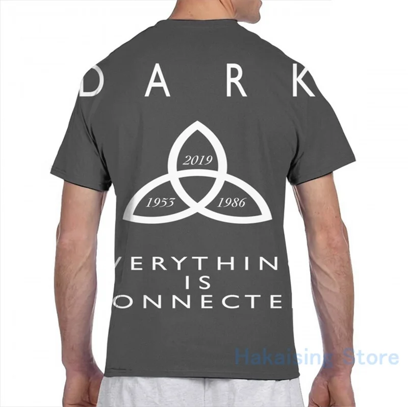 Minimalist Netflix Show D A R K Promotional Design men T-Shirt women all over print girl t shirt boy Short Sleeve tshirts | Мужская