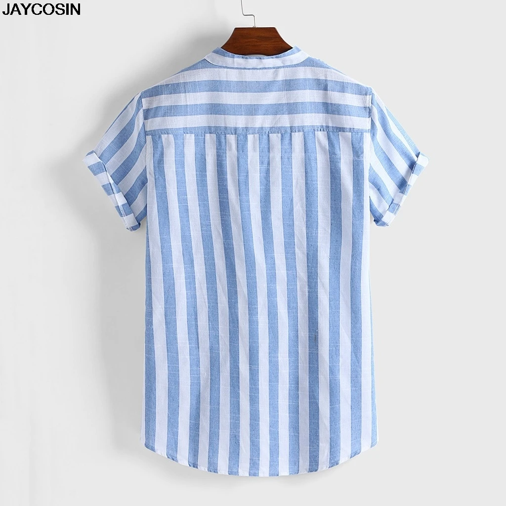 KLV, новинка, летние Оксфордские мужские рубашки, короткий рукав, хлопок, Повседневная рубашка, одноцветная, в клетку, camisa 3XL, большой размер, camisa social masculina 9815