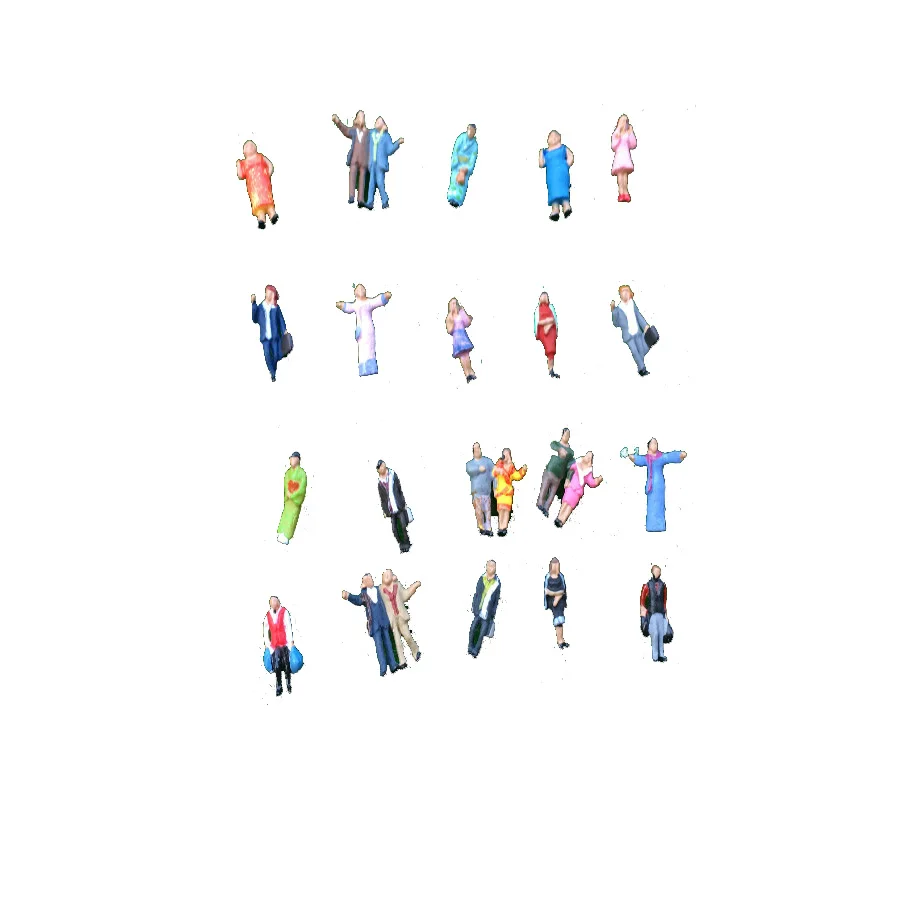 20 шт./лот пластиковая модель персонажа куклы водителя сервисного персонала N