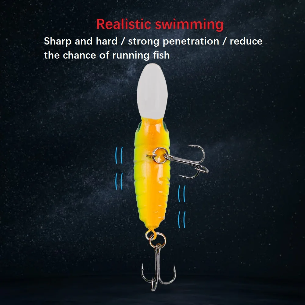 Рыболовные приманки 1 шт. длинный язык плавающий водный гольян искусственная