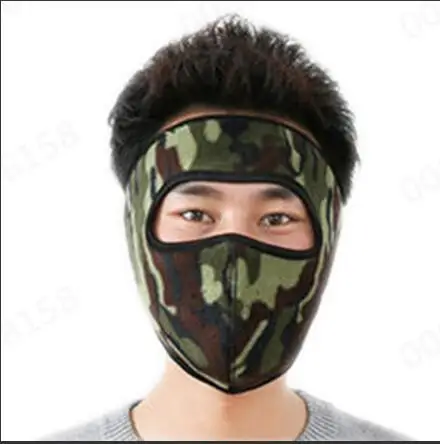 Camouflage Зимняя Маска для лица для мужчин и женщин, лыжная маска, вязаная шапка для зимы, охоты, ушей, теплая шапка для тренировки, дизайнерская Лыжная маска, маска для лица s для бега - Цвет: Camouflage