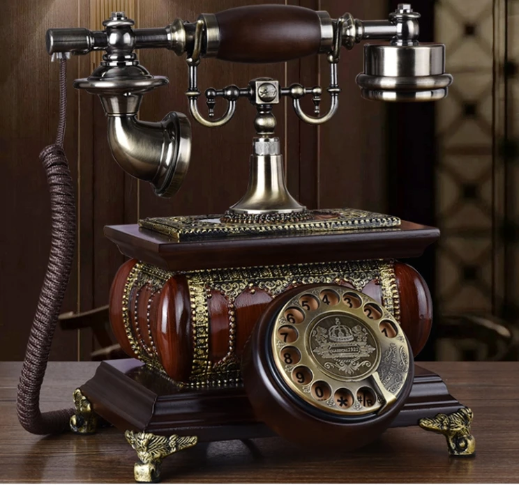Модный винтажный телефон из массива дерева|antique telephone|vintage telephonehome telephone |