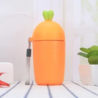 cute carrot tea cup creative schoolgirls with cups with covered cups couple insulated glasses kawaii water bottle eco friendly