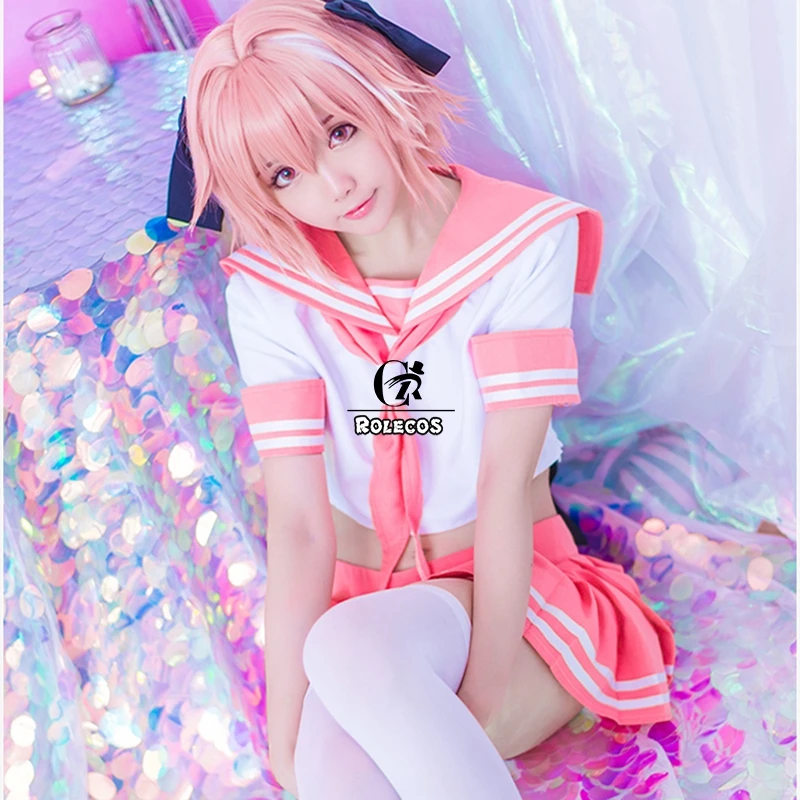 Костюм для косплея ROLECOS из игры Fate Apocrypha костюм астолфо Униформа школьная розовая