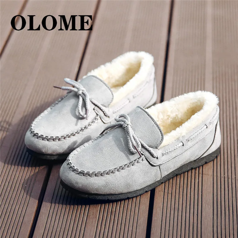 Женская обувь в горошек коллекция 2019 года Сезон Зима Новинка бархатная теплая на