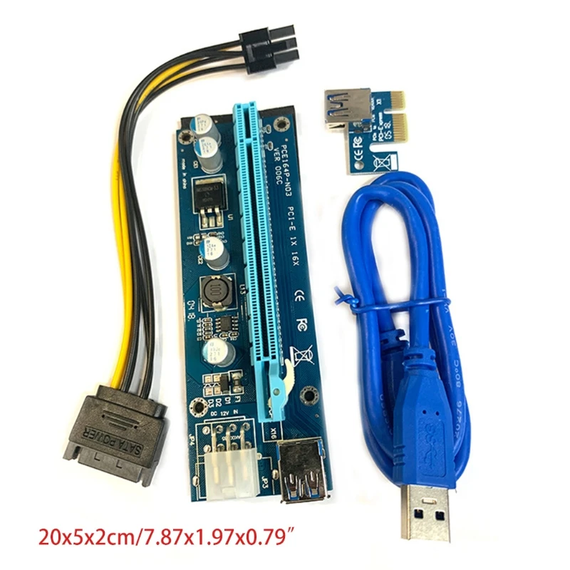 

PCI-E Riser Card 1x to 16x VER 009S Extender Board Card for Bitcoin